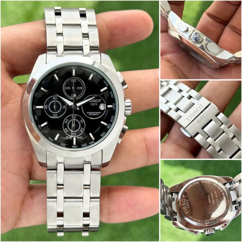 TISSO_T 1853 7AAA PREMIUM ORIGINAL BLACK DIAL (All Chronograph Work)
