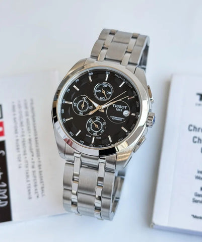 TISSO_T 1853 7AAA PREMIUM ORIGINAL BLACK DIAL (All Chronograph Work)